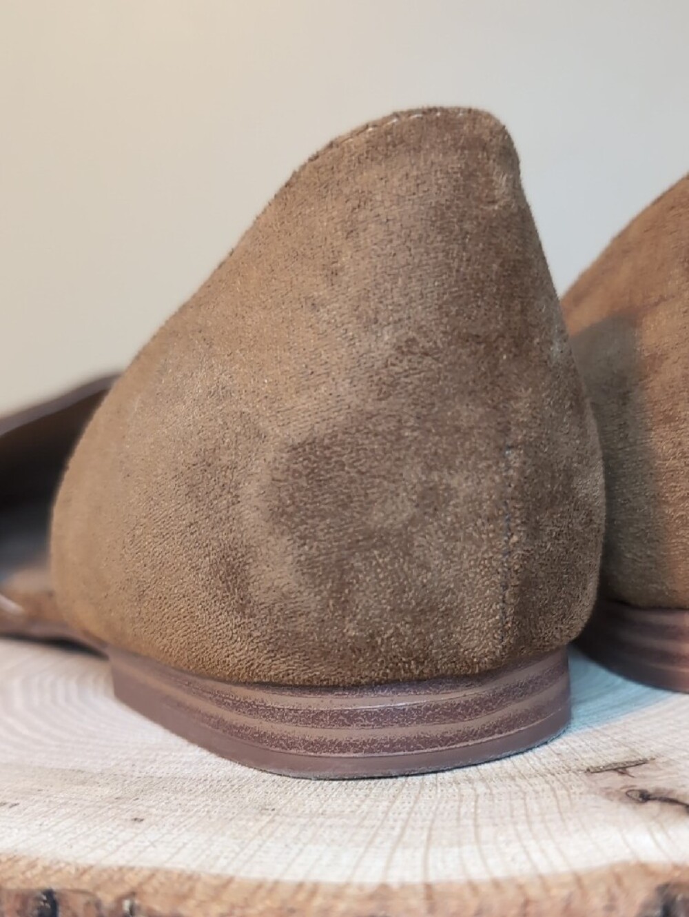 Kensie Brown Suede D'Orsay Loafers - Picture 8 of 11